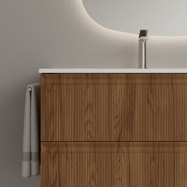 Wood-effect polymer finishes