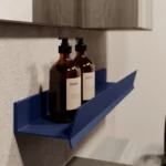 Mal aluminium shelf with/without towel rail  - Ideagroup