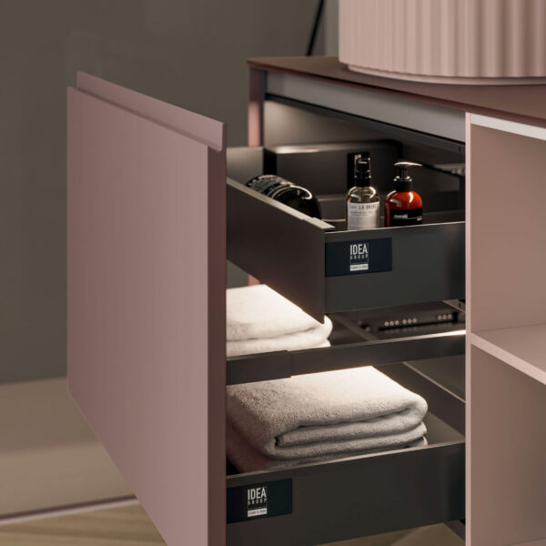 48.5 cm high deep drawer with an internal drawer for extra storage