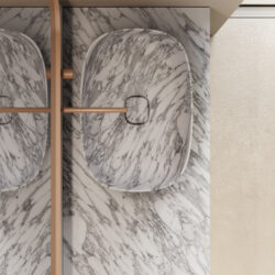 Click natural marble countertop washbasin  - Ideagroup