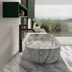 Click natural marble countertop washbasin  - Ideagroup