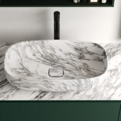 Click natural marble countertop washbasin  - Ideagroup