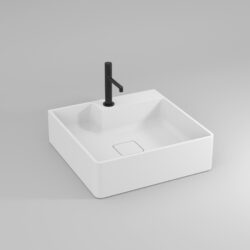 Seventy rectangular countertop washbasin in Aquatek or Aquagel  - Ideagroup