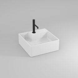 Seventy rectangular countertop washbasin in Aquatek or Aquagel  - Ideagroup