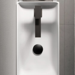 Touch ceramic countertop washbasin. Finished on all 4 sides  - Ideagroup