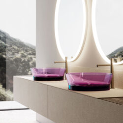 Habe Khromalite square washbasin  - Ideagroup