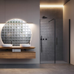 Platea decorative mirror with backlighting  - Ideagroup