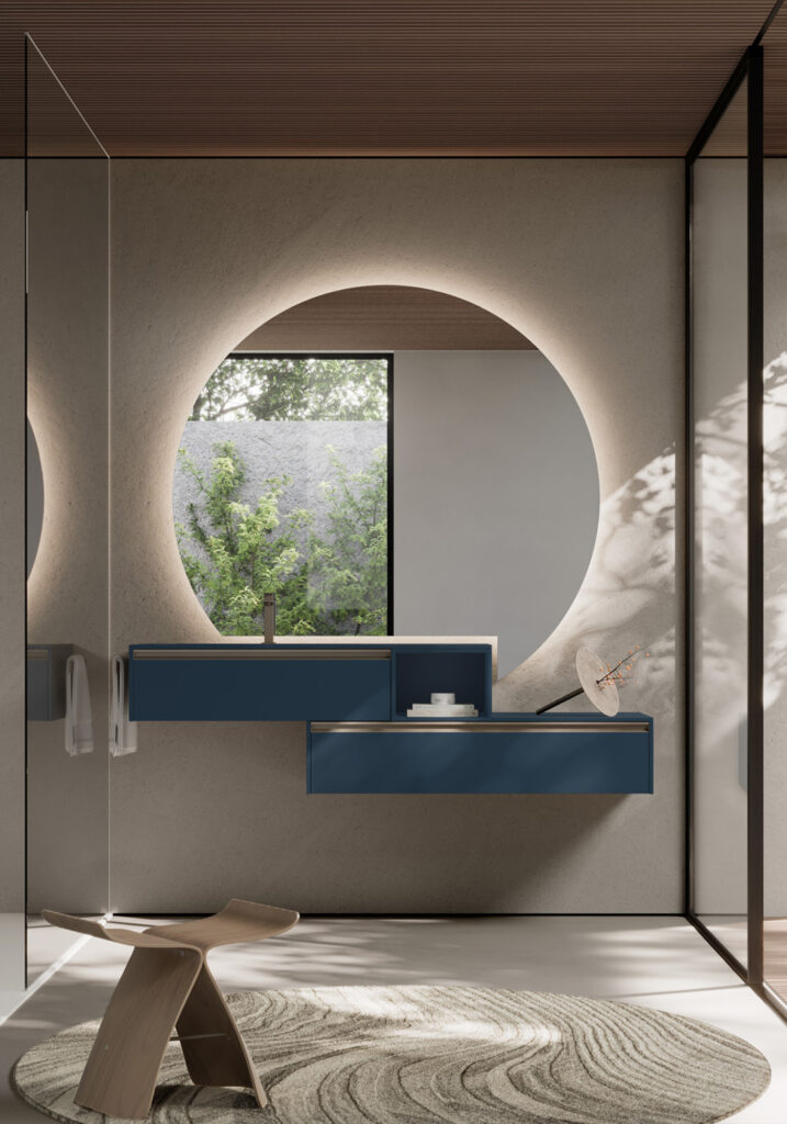 Four new mirror designs for a Neo-Déco bathroom - Ideagroup