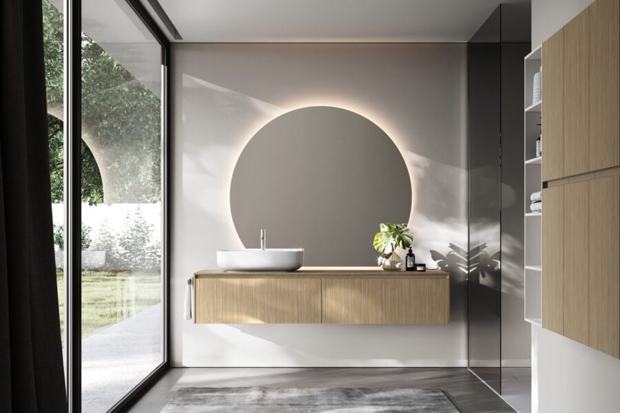 Four new mirror designs for a Neo-Déco bathroom