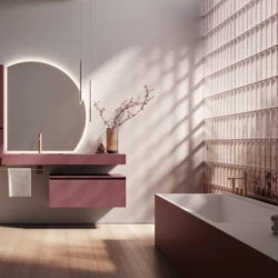 Ninfea decorative mirror with backlighting  - Ideagroup
