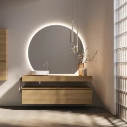Platea decorative mirror with backlighting  - Ideagroup