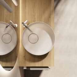 Halo countertop washbasin in Cristalplant   - Ideagroup
