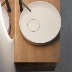 Halo countertop washbasin in Cristalplant   - Ideagroup