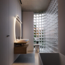Halo countertop washbasin in Cristalplant   - Ideagroup